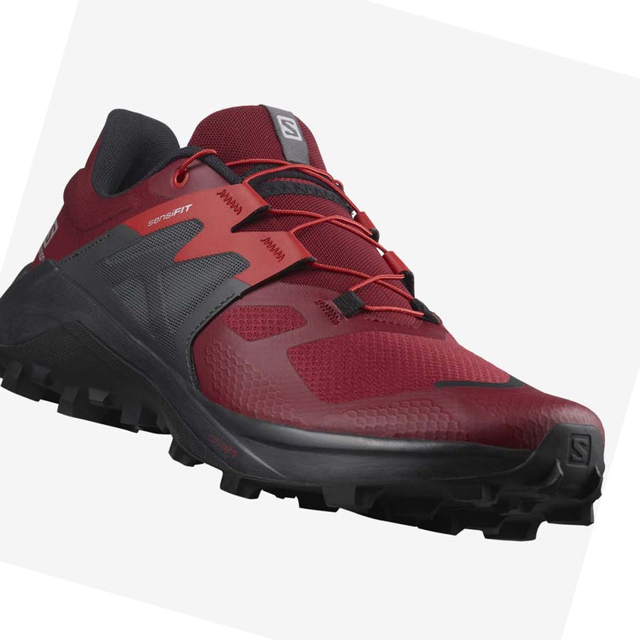 Salomon WILDCROSS 2 Trail Futócipő Férfi Fekete Piros | HU 2103ZUT